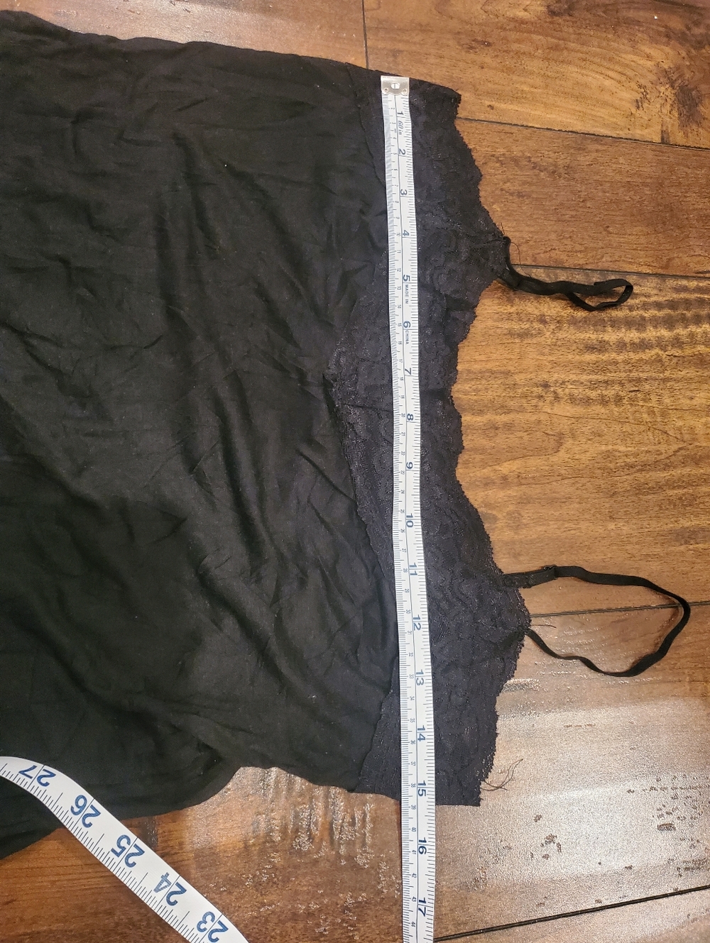 Eyeshadow Black Lace-Trim Camisole Large - Picture 7 of 8